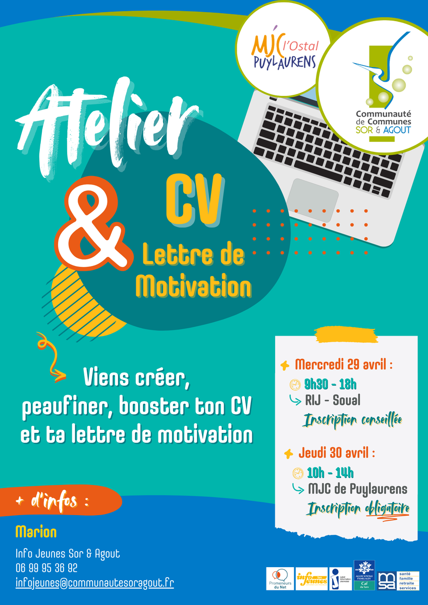 Affiche Atelier CV