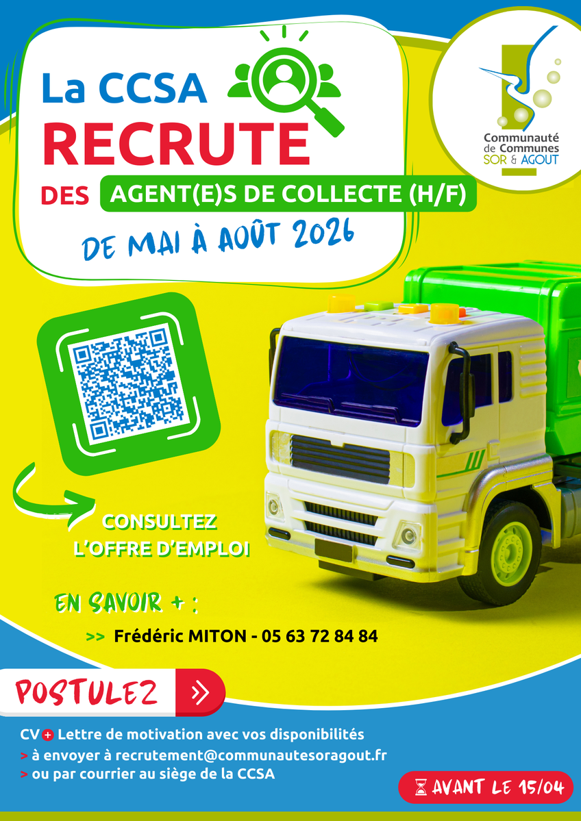 Affiche - Recrutement Animateurs été 2026