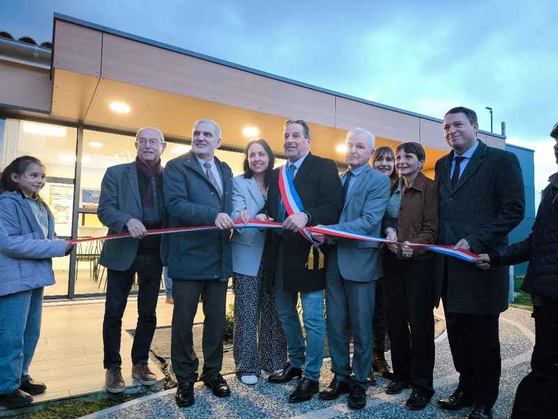 Inauguration épicerie Escoussens
