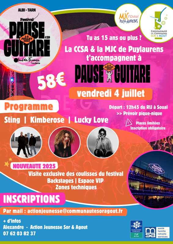 Affiche Pause Guitare 2025