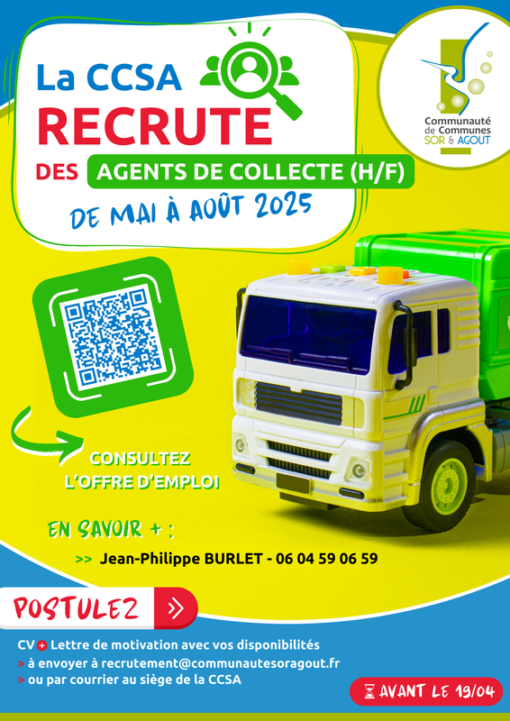 Affiche - Recrutement Animateurs été 2025