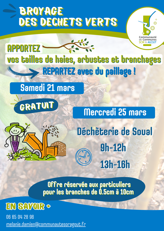 Broyage d&eacute;chets verts 2026