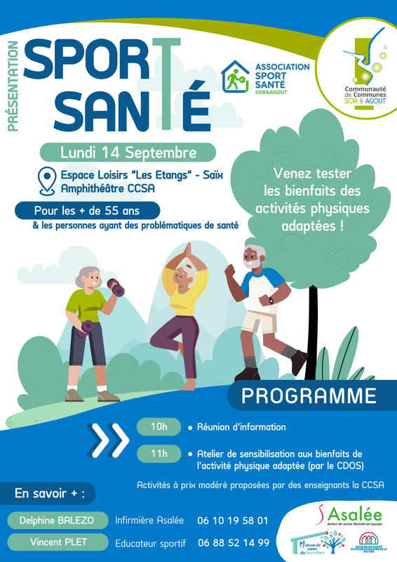 Sport Sant&eacute; - Activit&eacute;s 2026-27 - R&eacute;union information